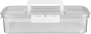 علبة بغطاء بلاستيك السيف غاليري، ،، 34x17x8 سم - شفاف ابيض product image 2