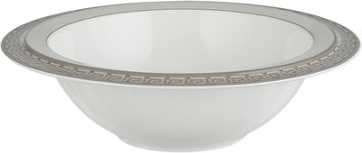 طقم تقديم سفرة بورسلان السيف غاليري، 166 قطعة، نقش فضي - أبيض بني product image 8