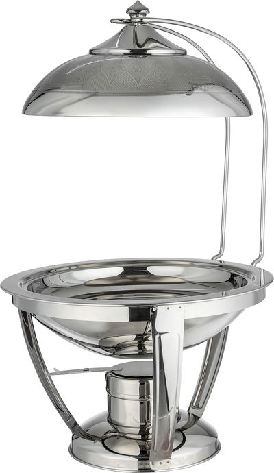 سخان طعام السلطان براديب ستانلس استيل السيف بلص، 45 سم، دائري، معلاق، قاعدة - فضي product image 3