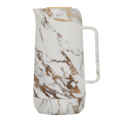 Al Saif Gallery thermos, 1 liter - white marble product image 3