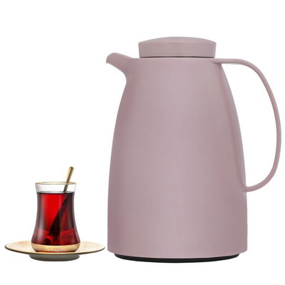 Al Saif Gallery Lima Thermos, 1.5 liters, thermal glass inner container, plastic outer shell - pink product image 1