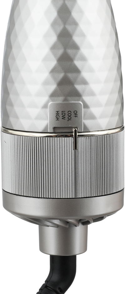 مصفف شعر ريبون، 1300 واط، 11x38 سم، فضي أسود product image 2