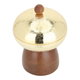 Steel date with Saif Gallery wood base - golden brown product image 2