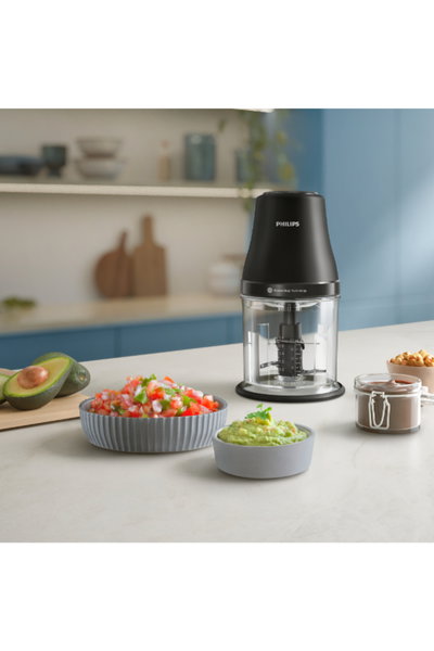 Philips 4 Blades Vegetable Chopper, 450W, 1L - Black product image 4