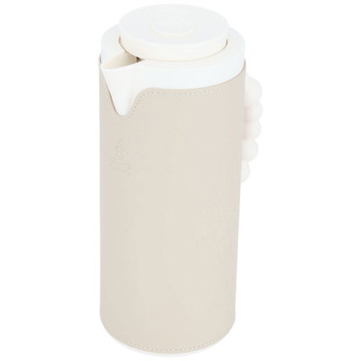 ترمس رويال 7 السيف غاليري، 1 لتر، حافظة داخلية زجاج حراري، بغطاء جلد - بيج product image 3