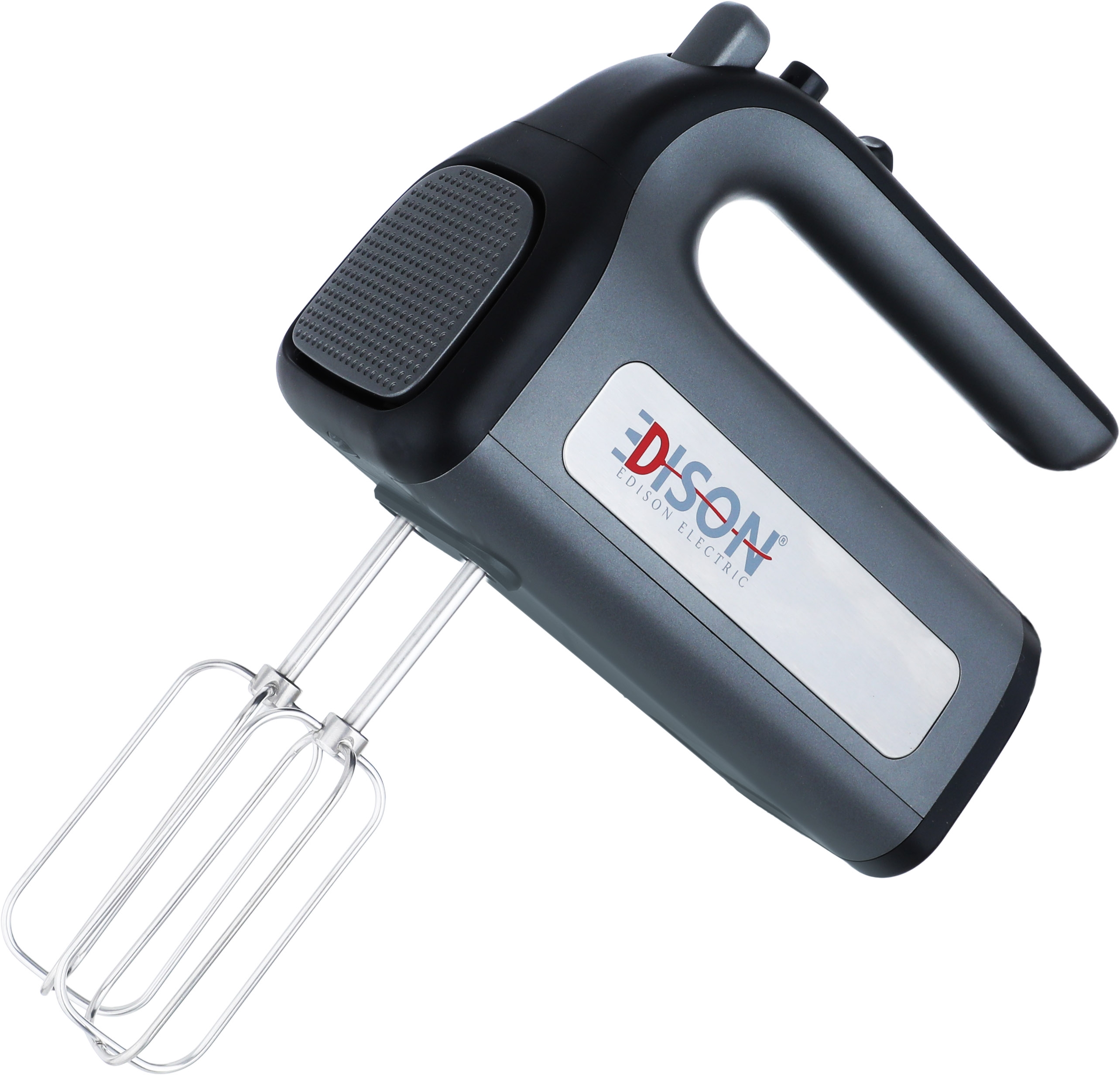 خفاق كهربائي يدوي إديسون، 500 واط، 5 سرعات، تيربو، 4 قطع، CM-2003 - فضي رمادي product image 2