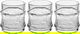 طقم كاسات عصير زجاج السيف غاليري، 3 قطع - شفاف product image 1