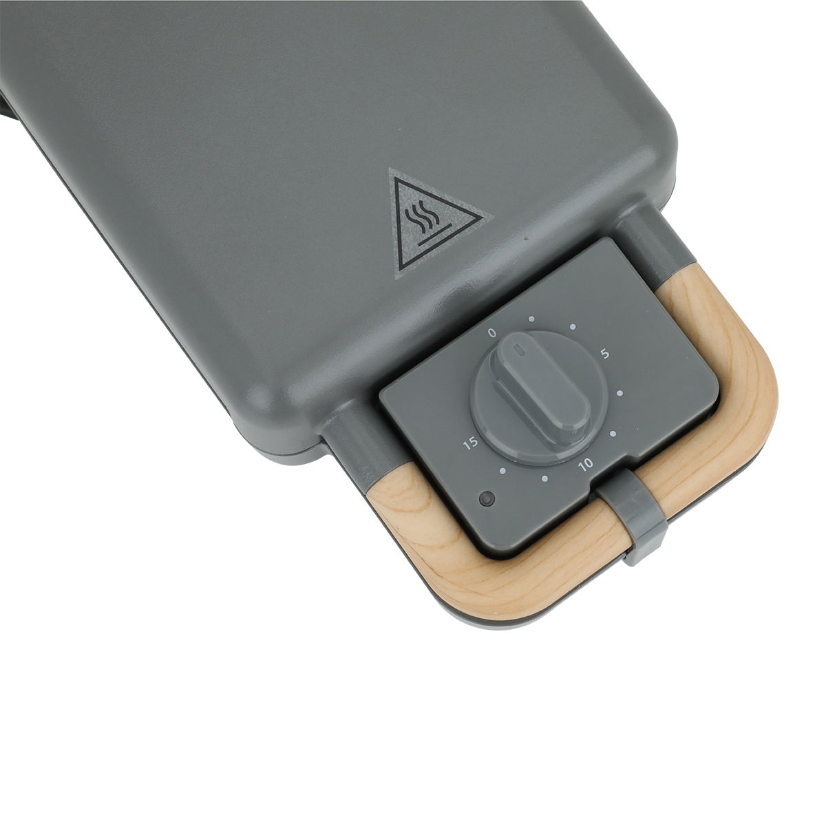 Edison Sandwich And Waffle Maker, 600 Watt, 2×1 - Dark Grey product image 2