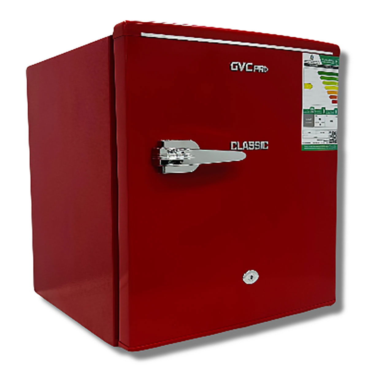ثلاجة ميني بار جي في سي برو، 48 لتر، 1.7 قدم، 1 باب، GVRG-77R - أحمر product image 2