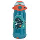 Al Saif Gallery plastic water bottle for children, 460 ml, astronaut shape, straw - green product image 1