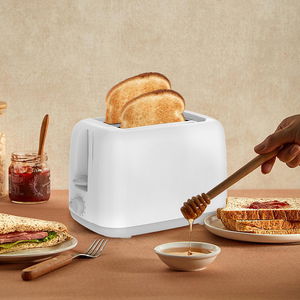 Winning Star ST-9359 Toaster, 650/750 Watts, 2 Slices, 6 Toast Levels - White product image 2