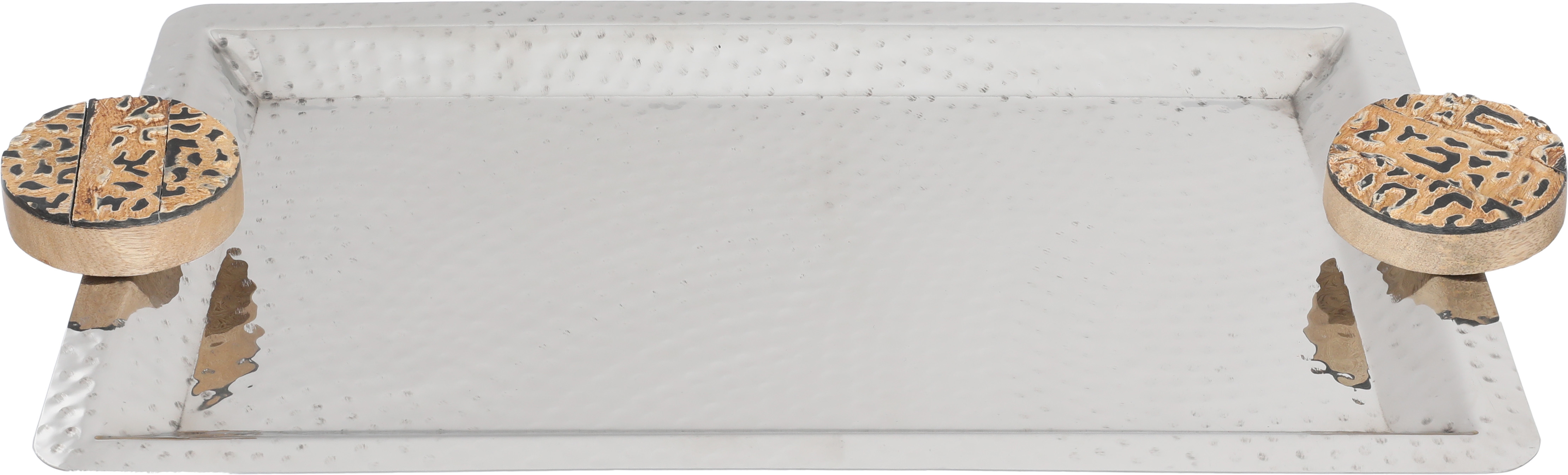 Tofaria Al Saif Gallery Steel Presentation, 3.5 x 26 x 50.5 cm, Rectangle - Silver product image 1
