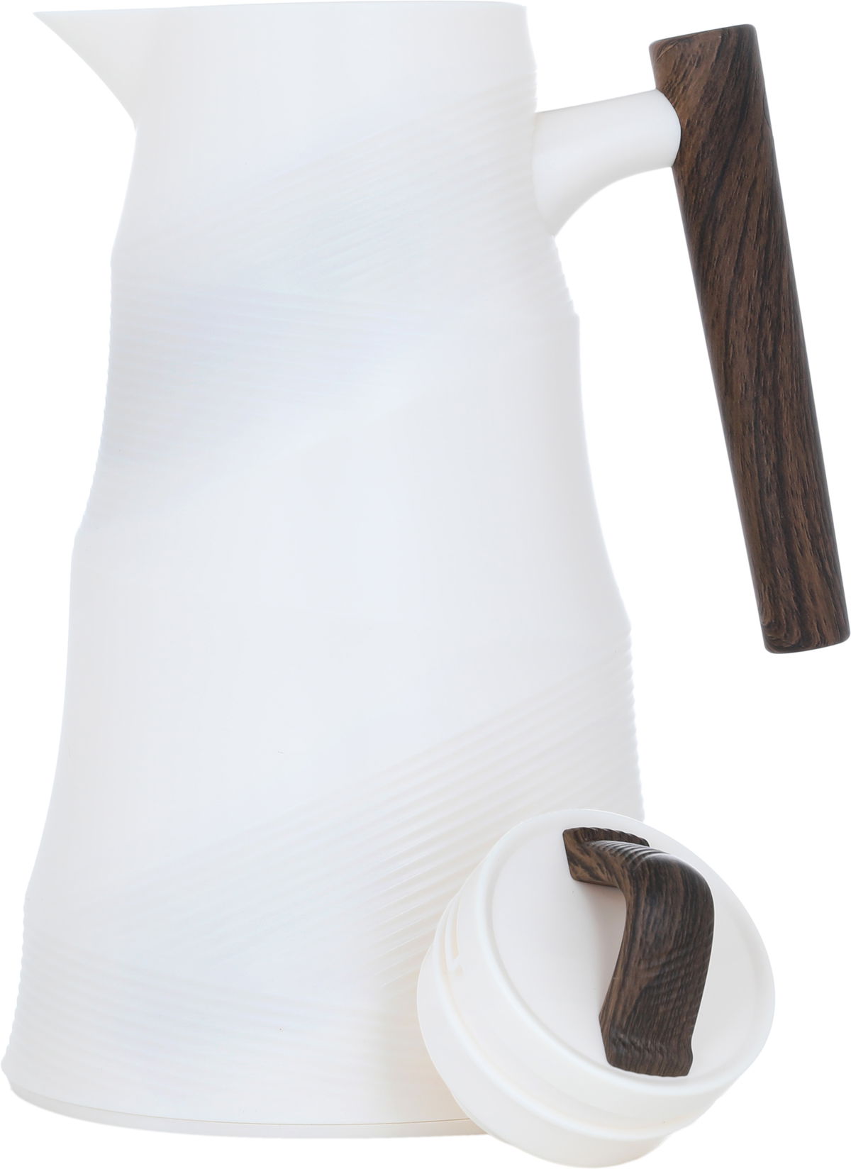 Bamboo Glory thermos, 1 liter, glass inner container, plastic outer shell - beige product image 4