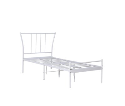 سرير حديد مفرد، 100×90×190 سم - ابيض product image 2