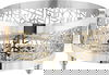 سخان طعام استيل السيف غاليري، 32x32x36 سم، نقش عربي - فضي ذهبي product image 3