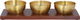 Al Saif Gallery Steel Yogurt Set, 33 x 21 cm, 4 Pieces, Wooden Tofir - Brown product image 1