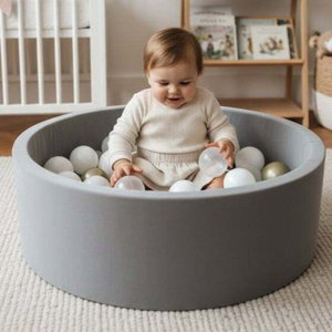 حوض كرات اسفنجية فان مومنت، 90×30 سم، 50 كرة - رمادي product image