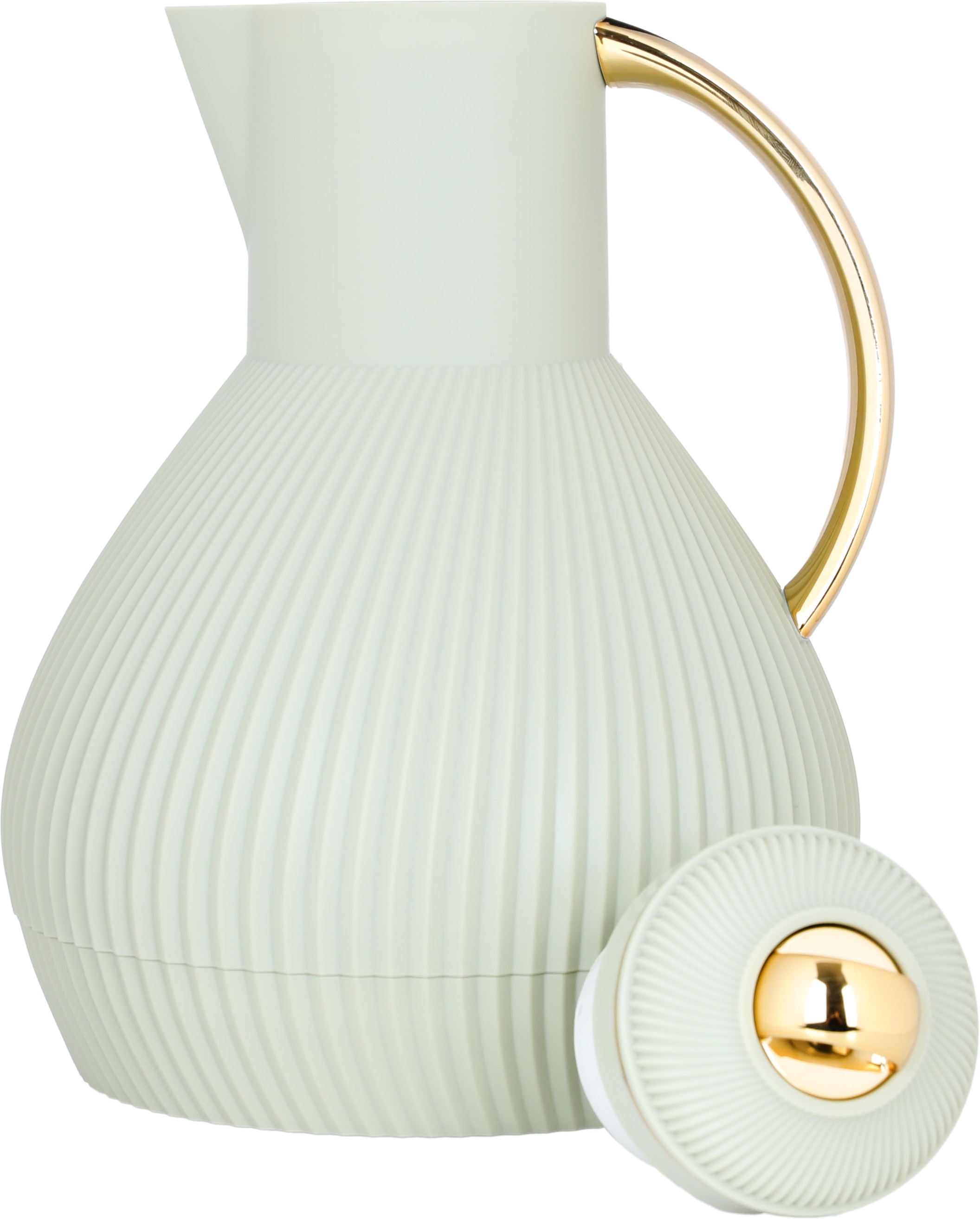 Al Saif Gallery Alia thermos, 1 liter, thermal glass inner container, plastic outer shell - olive green product image 3