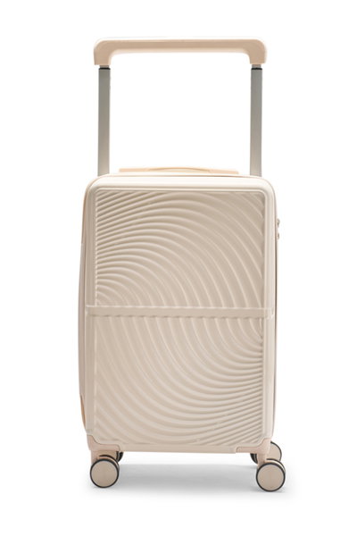 طقم شنط سفر بولي كربونات ليمرا، 20 24 بوصة، 4 عجلات، بزاوية 360 درجة، OT-9000 - بيج product image 4