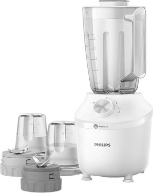 خلاط كهربائي فليبس سيريس 3000، 600 واط، 2 لتر، نظام بروبليند، HR2191/30 - ابيض product image