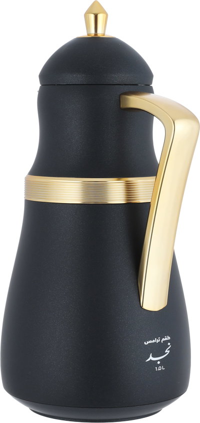 طقم ترامس نجد السيف غاليري، 1/1 لتر، حافظة داخلية زجاج حراري - اسود ذهبي product image 9