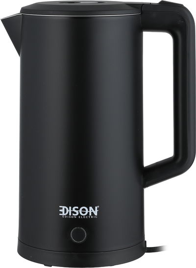 Edison 1850-2200 W, D2825 Electric Kettle, 22x16.5x29.4 cm, 2.5 L - Black product image 1