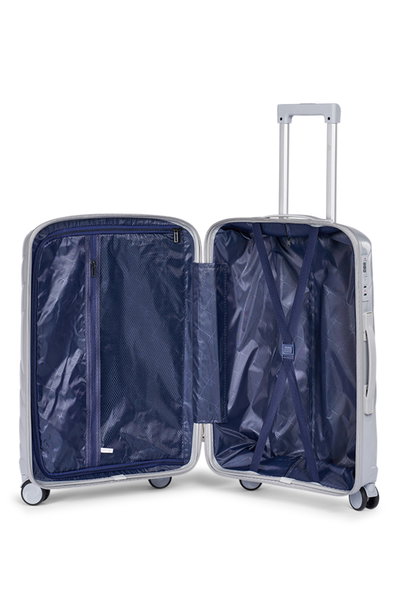 Limra LMA-1920 Polypropylene Luggage Set, 3 Sizes, 4 Wheels - Silver product image 6