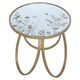 طاولة جانبية استيل و زجاج السيف غاليري، 44×44×62 سم - ذهبي product image 2