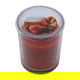 شمع بكأس بلاستيك السيف غاليري، رائحة التوت - احمر product image 1