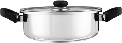 Sitram Stainless Steel Cookware Set, 2 Pieces, 4/6 Liter - Silver Black product image 7