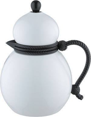 ترمس دلة تميم 9 ستانلس استيل السيف غاليري، 0.5 لتر، يد أسود، خدمة ذاتية، ضغاط -  أبيض أسود product image