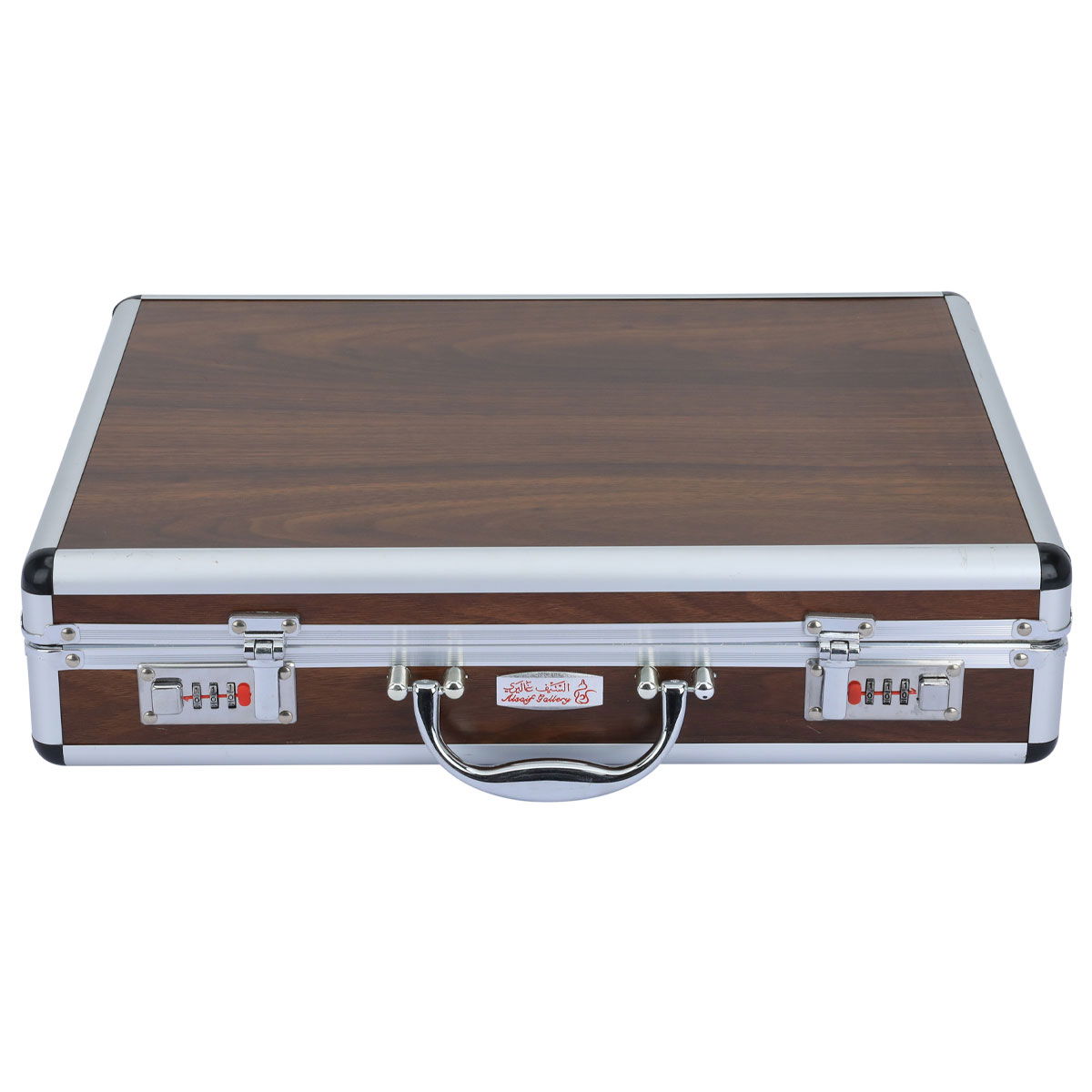 شنطة ملاعق استيل فضي بنقش مذهب 72 قطعة product image 2
