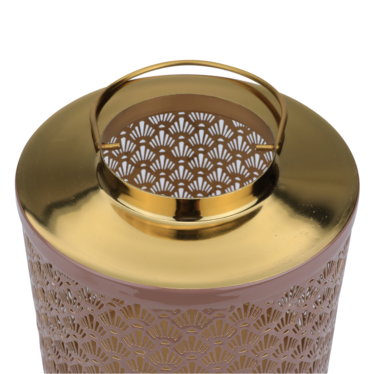 فانوس استيل العين الاندلسية، 20 × 20 × 22 سم - بني product image 2