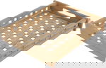 طوفرية خشب بتصميم شبك السيف غاليري، 33×25×6 سم، مستطيل - بيج product image 2
