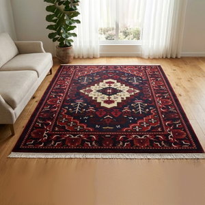 سجادة مجلس بوليستر سجادتي، 200×300 سم، بنقشة قندهار - أحمر product image