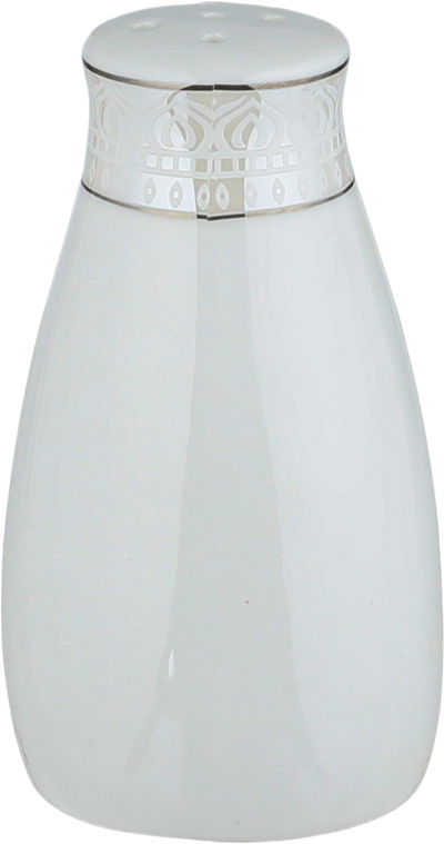 طقم تقديم سفرة بورسلان السيف غاليري، 86 قطعة - أبيض فضي product image 4