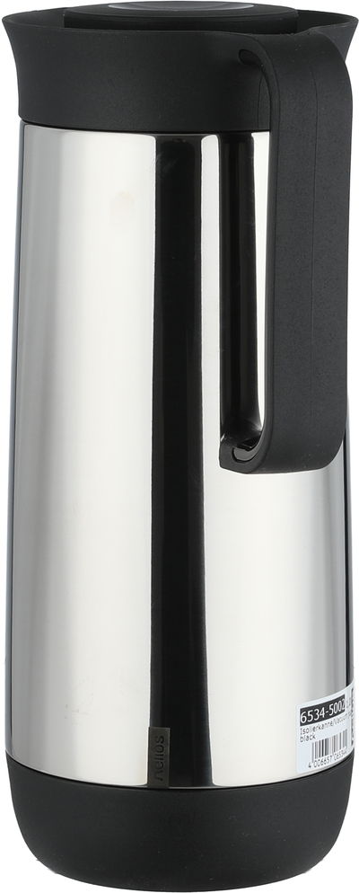 ترمس الماني هليوز، 1 لتر،حافظة داخلية زجاج - أسود فضي product image 2