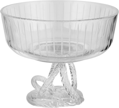 Al Saif Gallery Glass Serving Bowl, 18x18x15 cm, Base, Round - Transparent product image 2