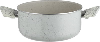 طقم قدور جرانيت السيف بلص، 7 قطع، غطاء زجاج - كريمي أسود product image 10