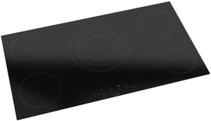 Edison Built-in Electric/Gas Tabletop Hob, 5 Burners, 6300W, 90x50cm - Black product image