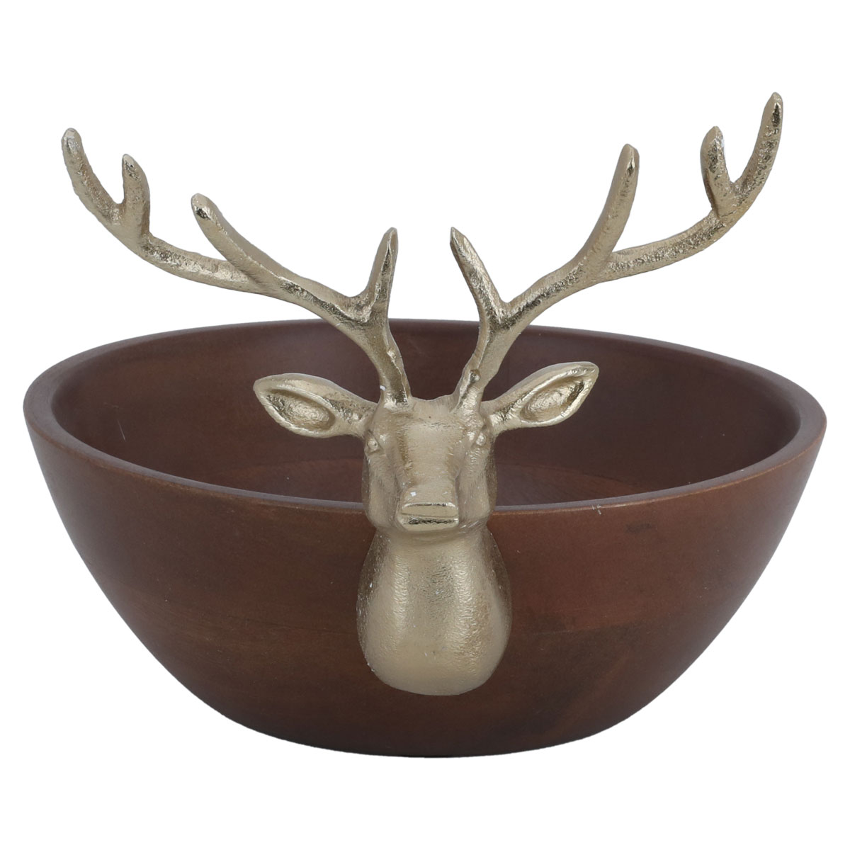 Al Saif Gallery Wooden Serving Bowl, 18x18x7 cm - Brown product image
