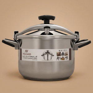 قدر ضغط استيل فولكانو، 5 لتر - فضي product image