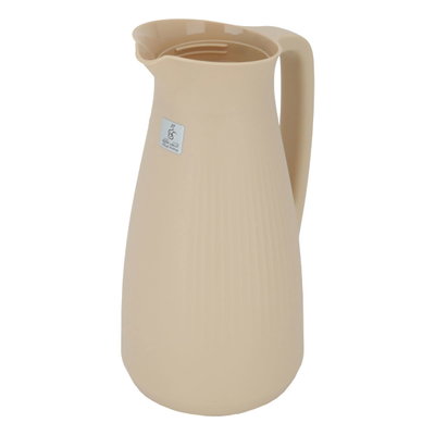 ترمس تايملس، حافظة داخلية زجاج حراري، 1 لتر، ضغاط - بيج product image 5