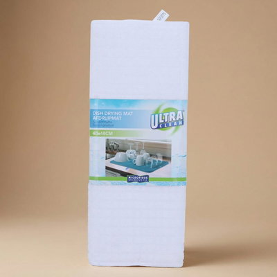 مفرش تجفيف أطباق قماش السيف غاليري، 40×48 سم - أبيض product image 1