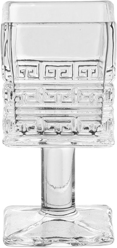 طقم كاسات تقديم زجاج السيف غاليري، 6 قطع، مربع، قاعدة - شفاف product image 3