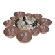Al Saif Gallery Steel Serving Plate, Divided - Brown product image 1