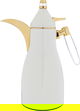 Alsaif Gallery Falwah Thermos Set, 2 Pieces, 1/1 Liter, Glass inner container, Stainless Steel Body - Pearl product image 2