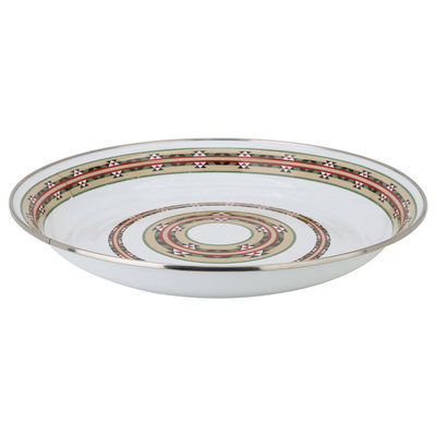 صحن غضار تراثي أستيل السيف غاليري، 30 سم، دائري مسطح - أبيض product image 2