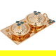طقم طوفرية مع 2 تمرية استيل السيف غاليري، 3 قطع - ذهبي product image 1