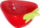 Al Saif Gallery Porcelain Deep Serving Plate, 19 x 10.4 x 4.8 cm, Strawberry Shape - Red product image 4
